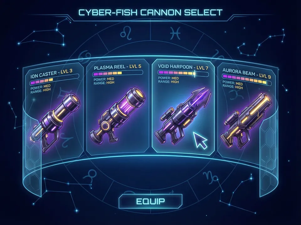 王者棋牌激光炮台选择界面 - 电子棋牌